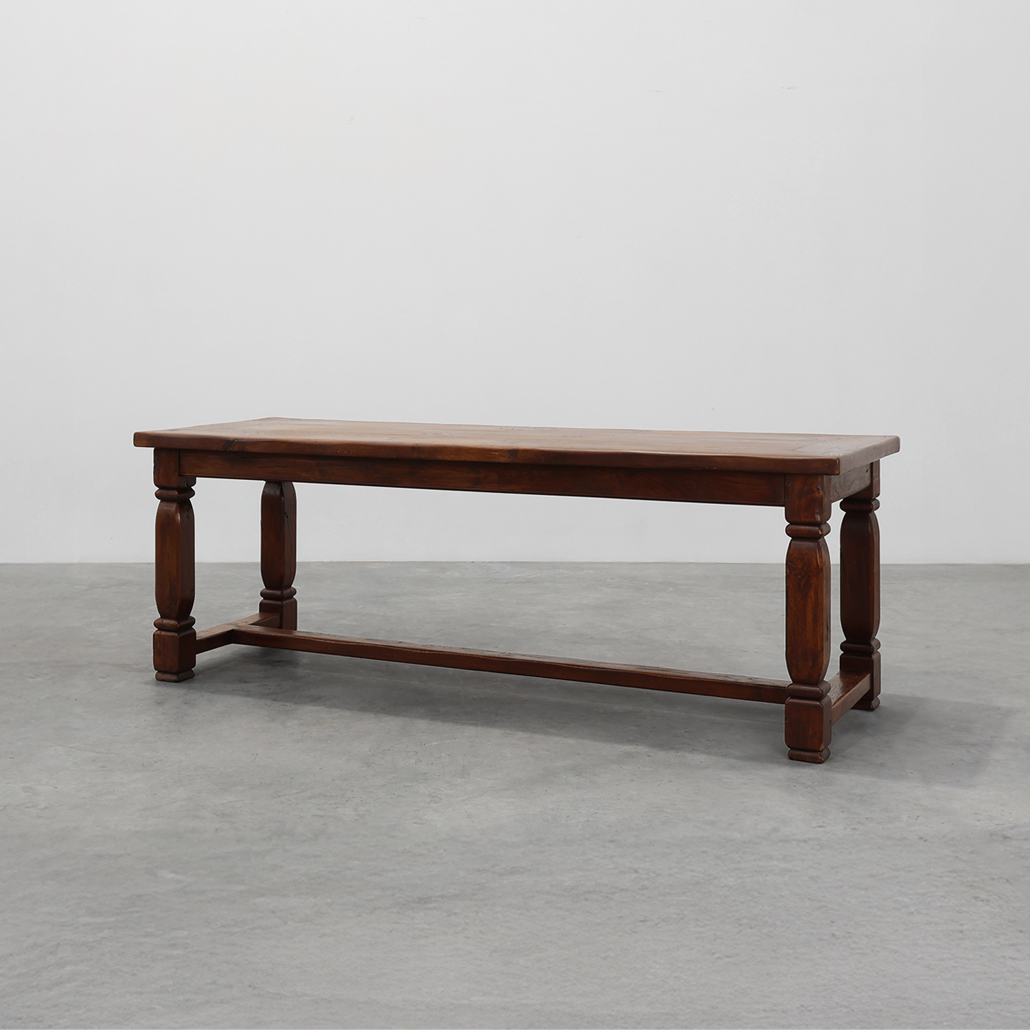 Large French Provincial rustic Oak Table, ca. 1900-img